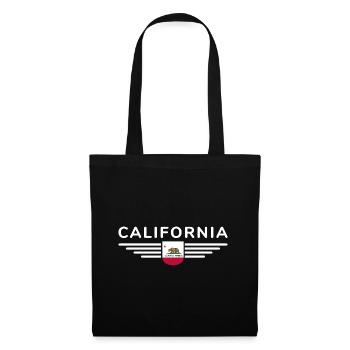 California Fan T-Shirt – Sun & Style - Sac en tissu - noir - Devant