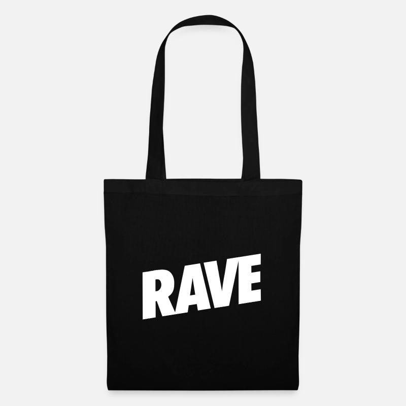 RAVE - Stoffbeutel - Schwarz