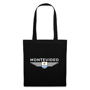 Montevideo Design – Für Fans & Reisende - Stoffbeutel - Schwarz - Vorne
