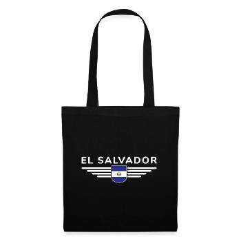 El Salvador T-Shirt Design - Sac en tissu - noir - Devant