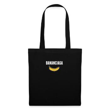 Bananciaga Banana Banana Fruit Gift En bonne santé - Sac en tissu - noir - Devant