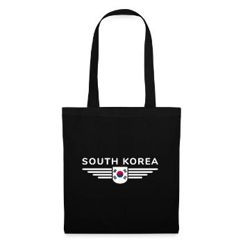 J’aime la Corée du Sud Design T-shirt Outfit - Sac en tissu - noir - Devant