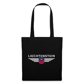 Liechtenstein T-Shirt Design für Fans - Stoffbeutel - Schwarz - Vorne