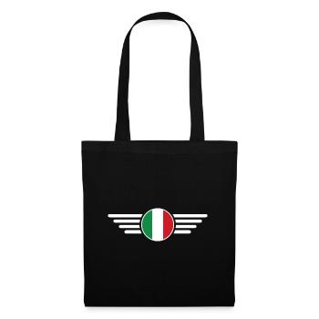 Italienisches Flair T-Shirt - Stoffbeutel - Schwarz - Vorne