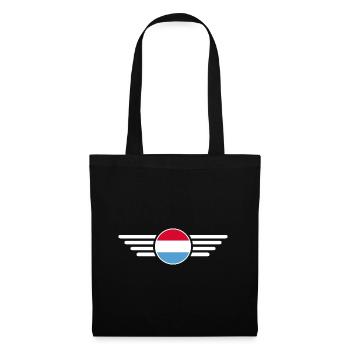 T-shirt de style luxembourgeois - Sac en tissu - noir - Devant