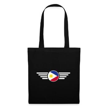 T-shirt de conception de style philippin - Sac en tissu - noir - Devant