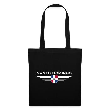 Conception de t-shirt Santo Domingo - Sac en tissu - noir - Devant