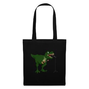 T-Rex Guitar Trex Dino Guitarist Gift - Tote Bag - black - Front