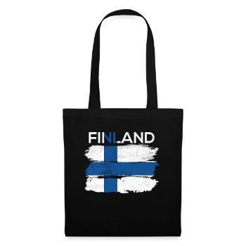 Finlande - Sac en tissu - noir - Devant