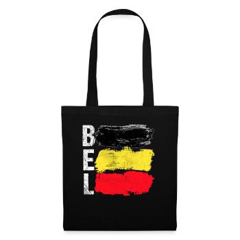 Belgien - Stoffbeutel - Schwarz - Vorne