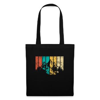 Retro kayak sport gift I canoe kayak kayaker - Tote Bag - black - Front