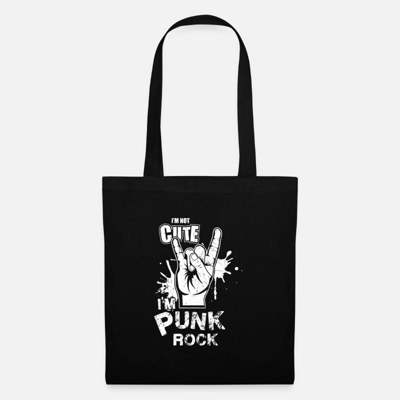 Süßer Punk-Rock - Stoffbeutel - Schwarz