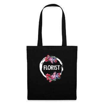 Fleuriste Jardinier Cadeau I Fleuriste Fleuriste - Sac en tissu - noir - Devant