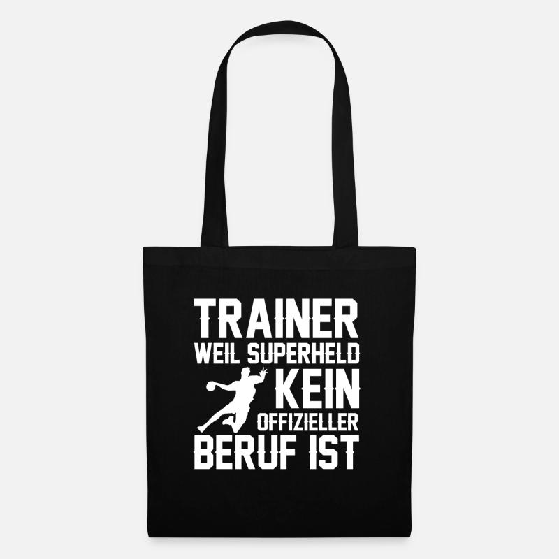 Handball Trainer I Handballer Jugendtrainer - Stoffbeutel - Schwarz