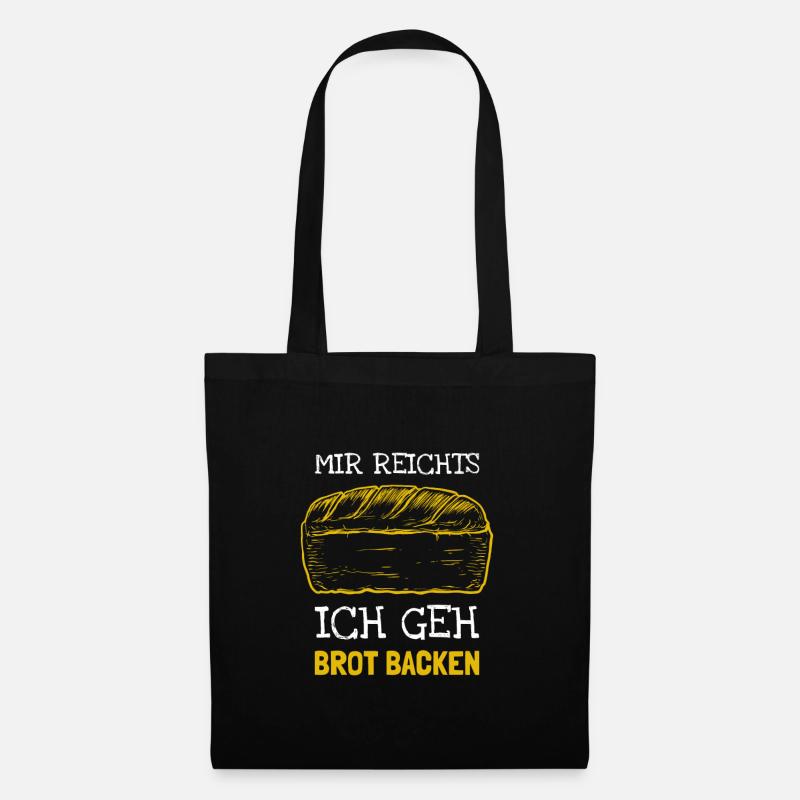 Backen Bäcker Bäckerei Teigflüsterer Geschenk - Stoffbeutel - Schwarz