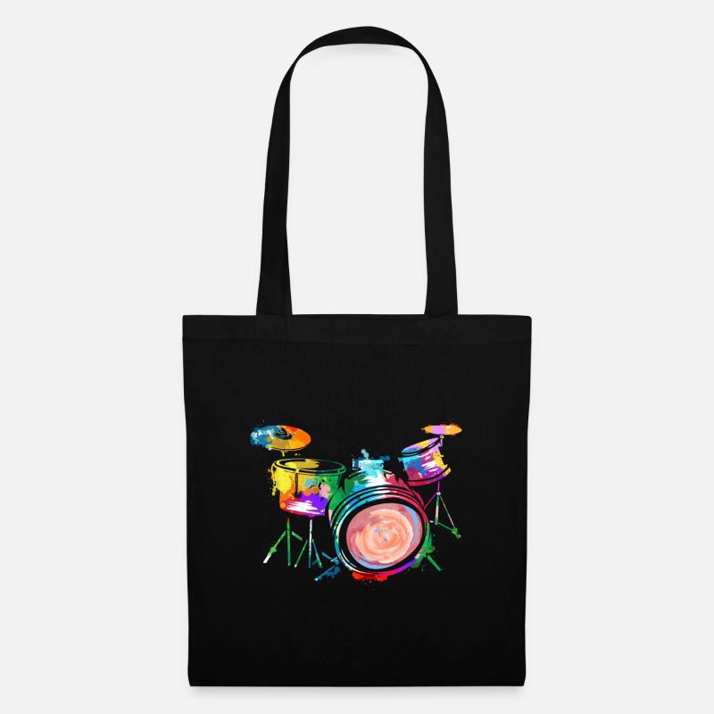 Drummer - Stoffbeutel - Schwarz