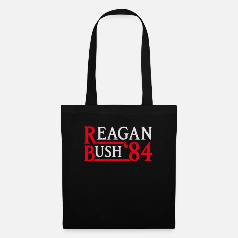 Reagan Bush 1984 W�hlen Sie Pr�sident Reagan - Stoffbeutel - Schwarz
