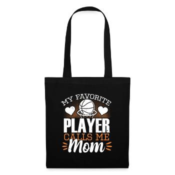 Little Sister Basketball Dad Mom - Sac en tissu - noir - Devant
