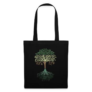 Tree of life dog yoga dont hate mediate namaste - Tote Bag - black - Front