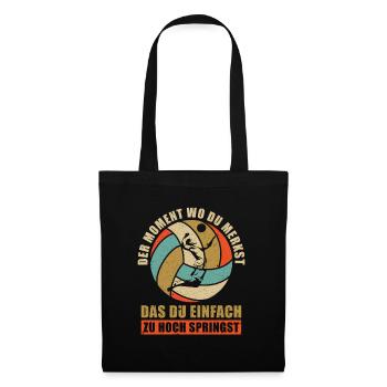 Cadeau de joueur de volleyball de plage I joueur de volleyball - Sac en tissu - noir - Devant