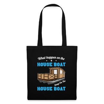 Quoi qu’il arrive sur la péniche - Boating - Sac en tissu - noir - Devant