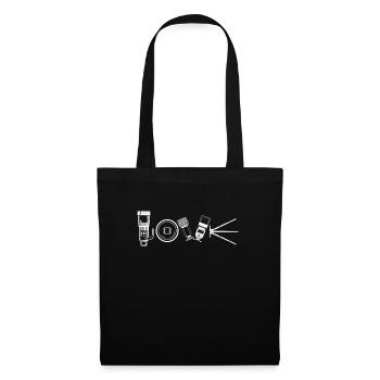 Photographe Photographe Photographie Appareil photo - Sac en tissu - noir - Devant