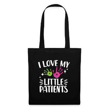 I love my little patients - Stoffbeutel - Schwarz - Vorne