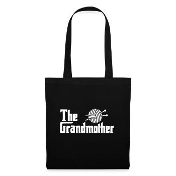 The Grandmother Grandparents gift - Stoffbeutel - Schwarz - Vorne