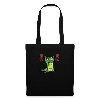 Weightlifting weightlifter barbell - Tote Bag - black - Front