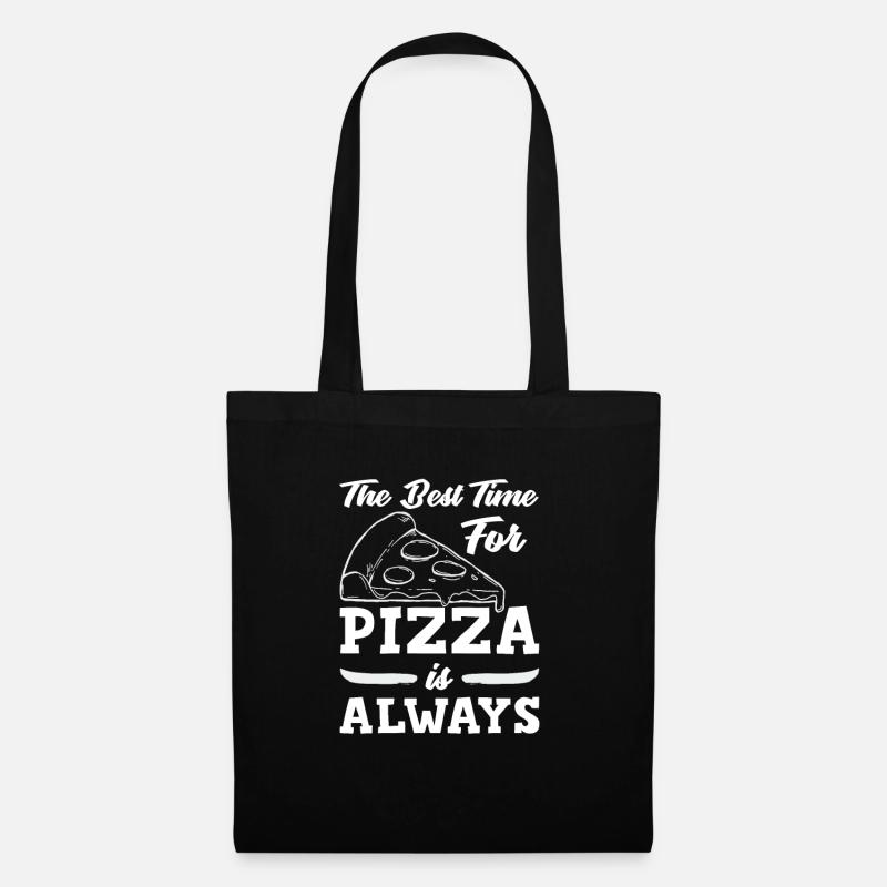 Pizza Pizzeria Pizzabäcker - Stoffbeutel - Schwarz