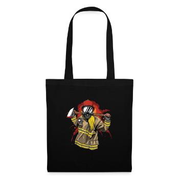 Fire department fire truck firefighter - Tote Bag - black - Front