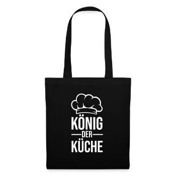 Koch Küchenchef Hobbykoch Küche Chef Chefkoch - Stoffbeutel - Schwarz - Vorne