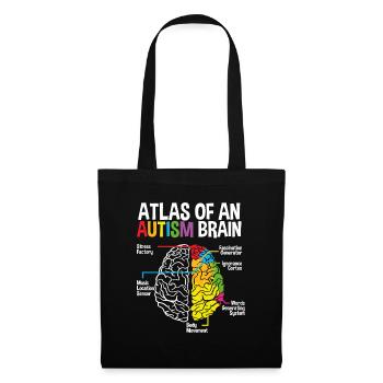 À Autism Brain - Sac en tissu - noir - Devant