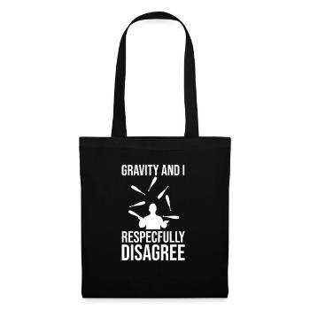 Jongler jongleur - Sac en tissu - noir - Devant