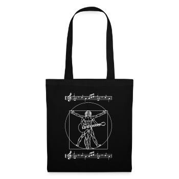 Guitariste Bass Guitariste de musique amateur - Sac en tissu - noir - Devant