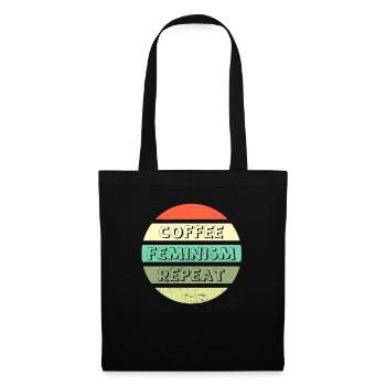 Coffee Feminism Repeat - Tote Bag - black - Front
