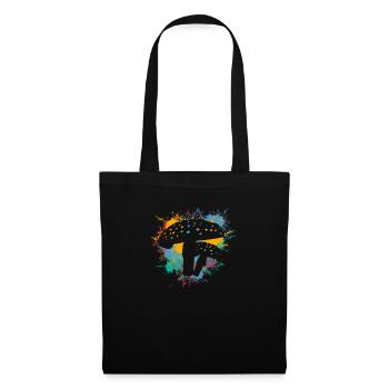 Champignons Cueilleurs de champignons Essineur de champignons Cueilleurs - Sac en tissu - noir - Devant