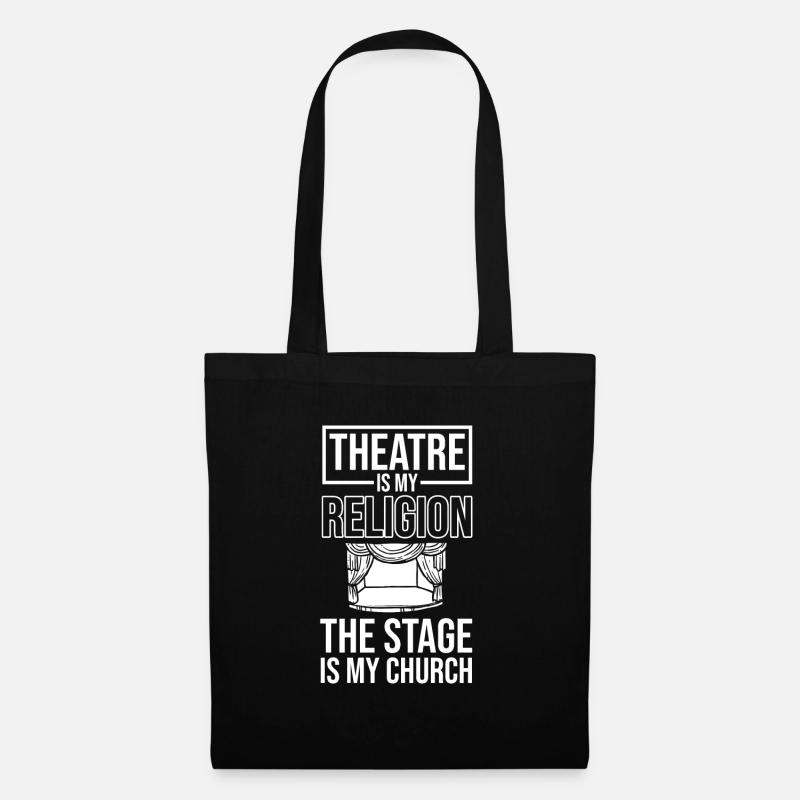 Theater Schauspieler Theaterbühne Theaterstück - Stoffbeutel - Schwarz