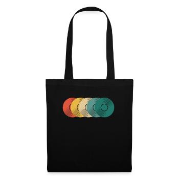 Retro Vinyl Record Record Collector - Tote Bag - black - Front