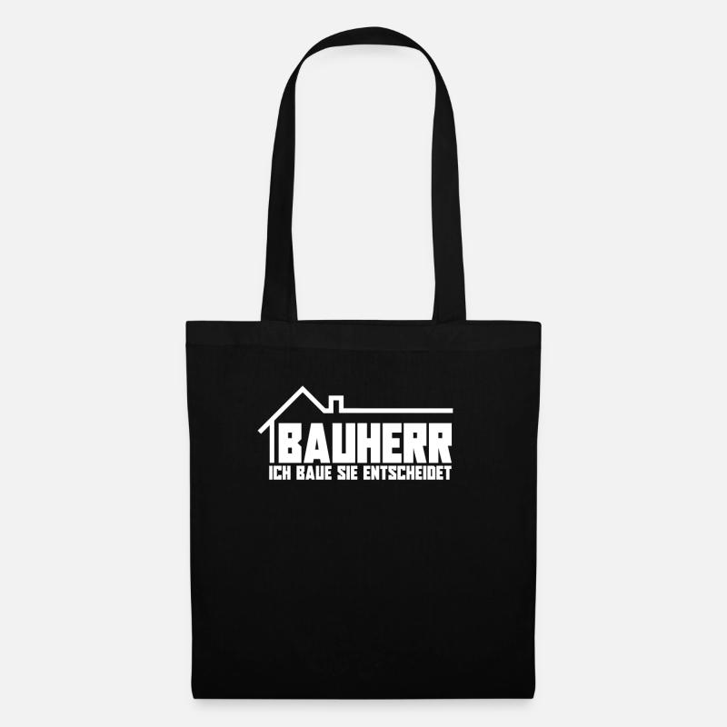 Bauherr - Stoffbeutel - Schwarz