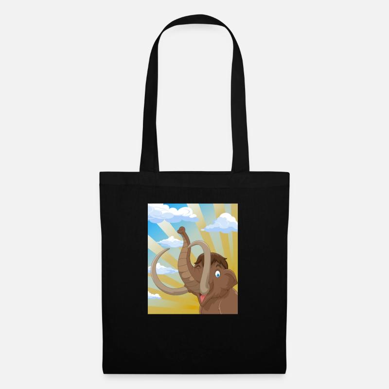 Mammoth I Ice Age I Elephant I Gift - Tote Bag - black
