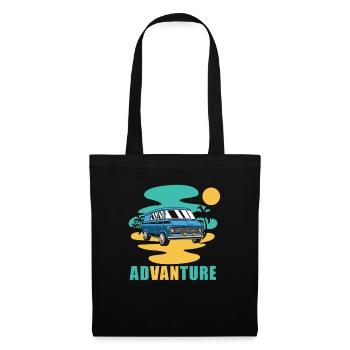 Camper Bus Caravan Camper Bus - Sac en tissu - noir - Devant