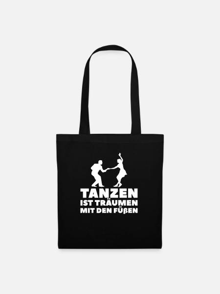 Tanzen Tänzer Tanz - Stoffbeutel - Schwarz