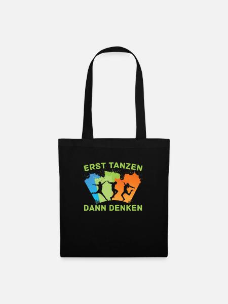 Tanzen Tänzer Tanz - Stoffbeutel - Schwarz