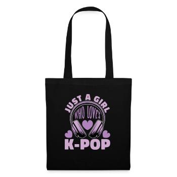 K-Pop Kpop K-Drama Korean Pop Musique - Sac en tissu - noir - Devant