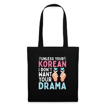 K-Pop Kpop K-Drama Korean Pop Musique - Sac en tissu - noir - Devant