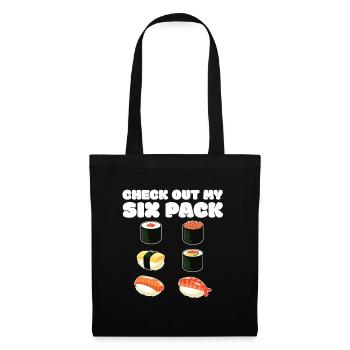 Sushi - Stoffbeutel - Schwarz - Vorne