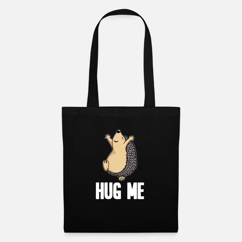 Hérisson - Sac en tissu - noir