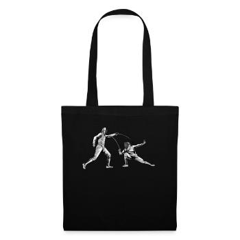 L’escrime - Sac en tissu - noir - Devant