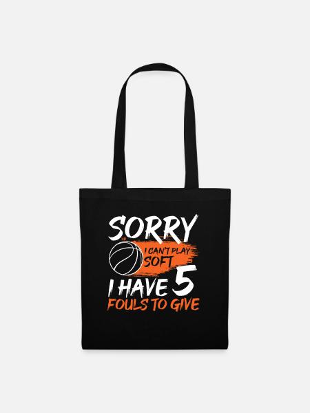 Basketball Basketballer - Stoffbeutel - Schwarz